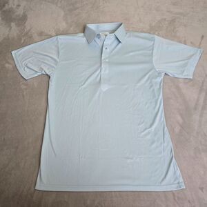 Collars & Co. Performance Dress Polo Men's Size Medium Short Sleeve Shirt Blue